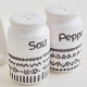 Porcelain Salt & Pepper Shaker Set - 2 Pcs